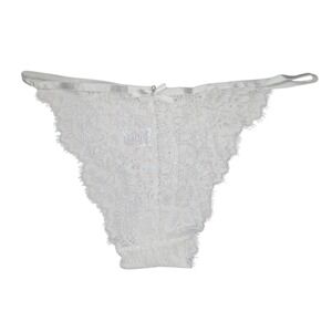 NEW Unworn Knotty White Lace High Cut Cheeky Lacey Panties Underwear
